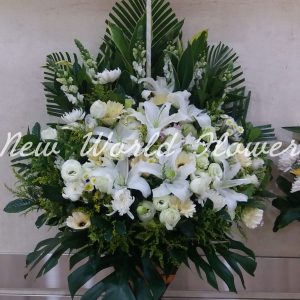 $500 Funeral Flower Design | $500 精選帛事花籃 W1