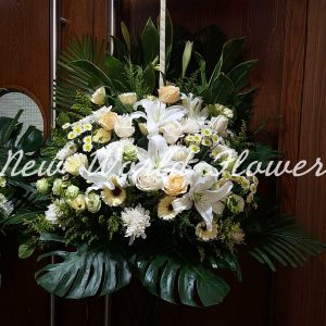 $500 Funeral Flower Design | $500 精選帛事花籃 W4
