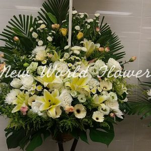 $500 Funeral Flower Design | $500 精選帛事花籃 W6