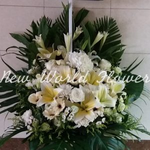 $500 Funeral Flower Design | $500 精選帛事花籃 W8
