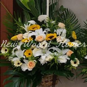 $500 Funeral Flower Design | $500 精選帛事花籃 R3