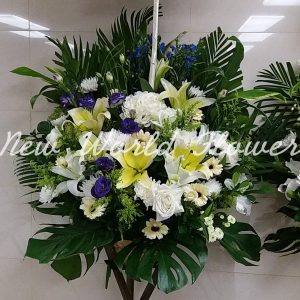 $500 Funeral Flower Design | $500 精選帛事花籃 R1
