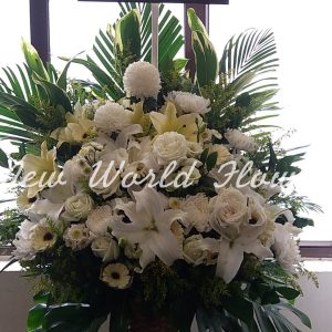 $500 Funeral Flower Design | $500 精選帛事花籃 WZ4