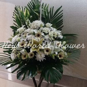 $500 Funeral Flower Design | $500 精選帛事花籃 WZ2