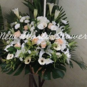 $500 Funeral Flower Design | $500 精選帛事花籃 WZ7